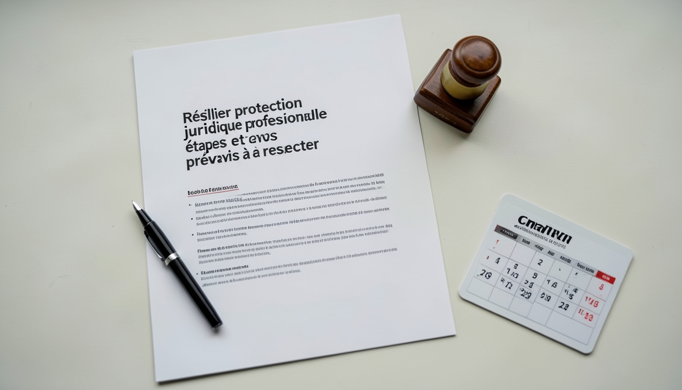 résilier protection juridique professionnelle entreprise