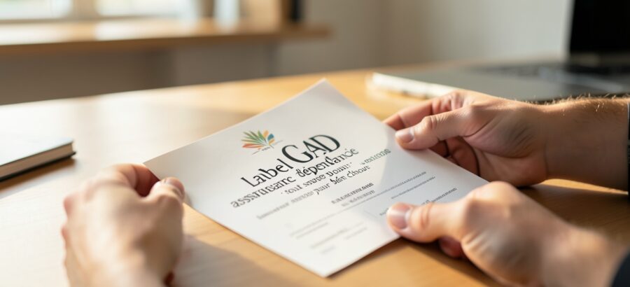 label GAD assurance dépendance critères