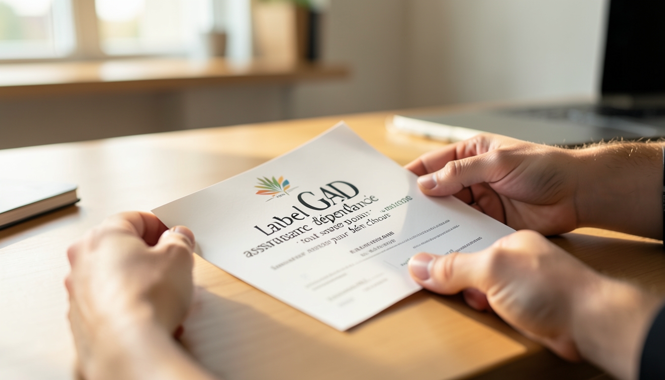 label GAD assurance dépendance critères
